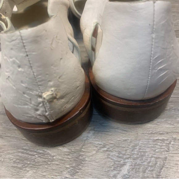 Elvio Zanon Anthropologie Cream Leather Fisherman Sandals - Picture 3 of 13